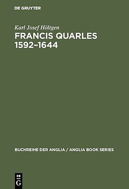 Fester Einband Francis Quarles 15921644 von Karl Josef Höltgen