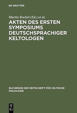 Fester Einband Akten des ersten Symposiums deutschsprachiger Keltologen von 