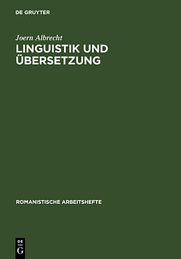 Fester Einband Linguistik und Übersetzung von Joern Albrecht