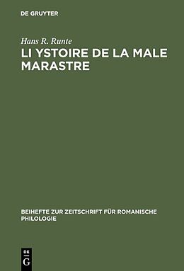Livre Relié Li Ystoire de la male marastre de Hans R. Runte