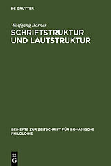 Fester Einband Schriftstruktur und Lautstruktur von Wolfgang Börner