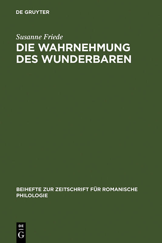 Die Wahrnehmung des Wunderbaren