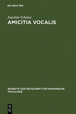 Fester Einband Amicitia vocalis von Joachim Schulze