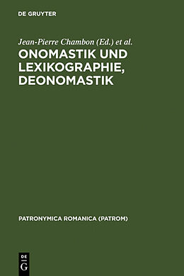 Livre Relié Onomastik und Lexikographie. Deonomastik de Dieter Kremer