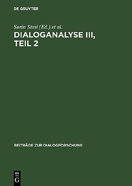 Fester Einband Dialoganalyse III, Teil 2 von 