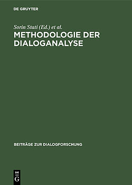 Fester Einband Methodologie der Dialoganalyse von 