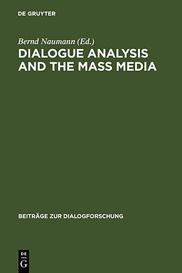 Fester Einband Dialogue Analysis and the Mass Media von 
