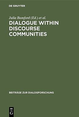 Livre Relié Dialogue within Discourse Communities de 