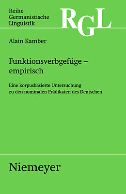 E-Book (pdf) Funktionsverbgefüge - empirisch von Alain Kamber