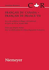PDF Français du Canada  Français de France VII von 