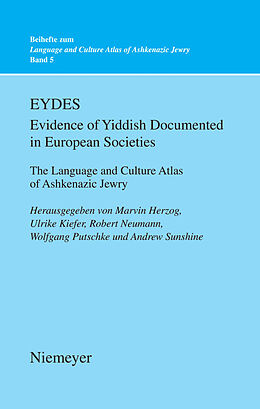 eBook (pdf) EYDES (Evidence of Yiddish Documented in European Societies) de 