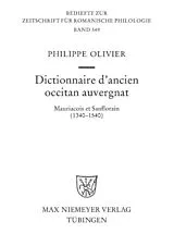 E-Book (pdf) Dictionnaire d'ancien occitan auvergnat von Philippe Olivier