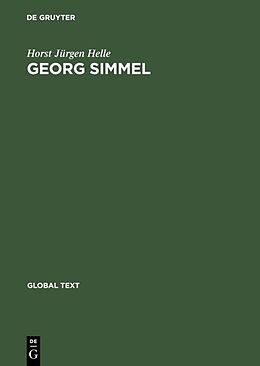 Livre Relié Georg Simmel de Horst Jürgen Helle