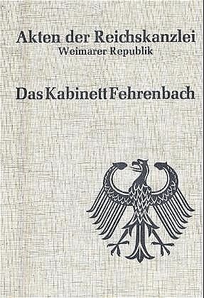 Akten der Reichskanzlei, Weimarer Republik / Das Kabinett Fehrenbach (1920/21)