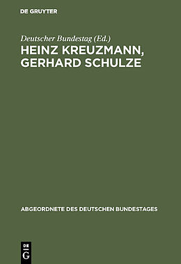 Fester Einband Heinz Kreuzmann, Gerhard Schulze von 
