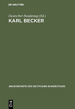 Fester Einband Karl Becker von 