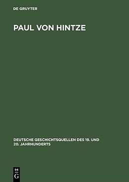 Fester Einband Paul von Hintze von 