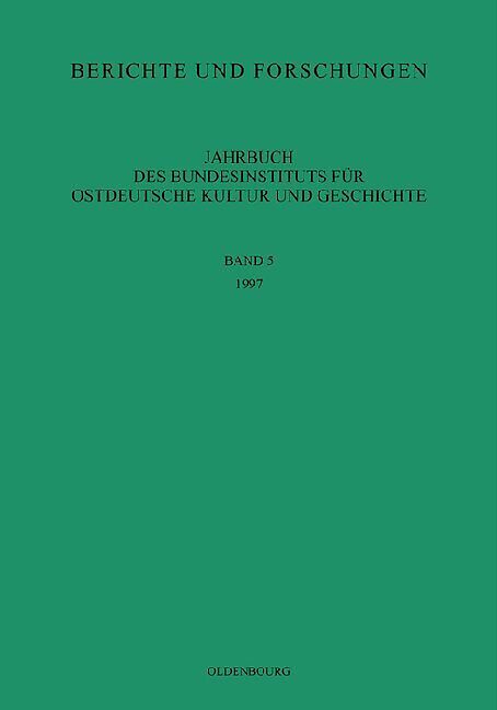 Jahrbuch des Bundesinstituts für Kultur und Geschichte der Deutschen im östlichen Europa / 1997