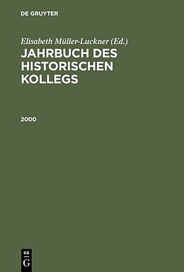 Fester Einband Jahrbuch des Historischen Kollegs / 2000 von 