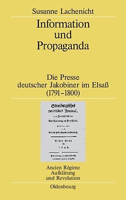 Fester Einband Information und Propaganda von Susanne Lachenicht