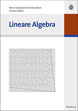 Kartonierter Einband Lineare Algebra von Reiner Staszewski, Karl Strambach, Helmut Völklein