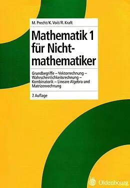 E-Book (pdf) Mathematik 1 für Nichtmathematiker von Manfred Precht, Karl Voit, Roland Kraft