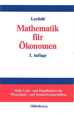E-Book (pdf) Mathematik für Ökonomen von Josef Leydold