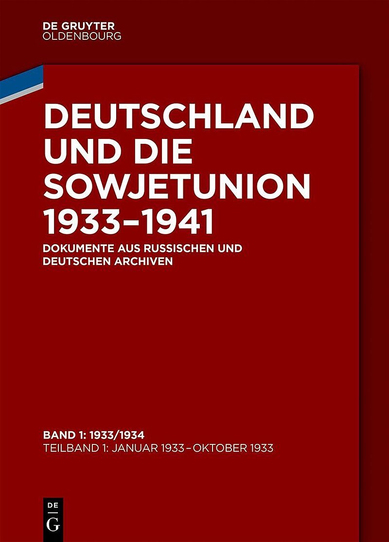 Deutschland und die Sowjetunion 19331941 / 1933/1934