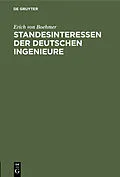E-Book (pdf) Standesinteressen der deutschen Ingenieure von Erich von Boehmer