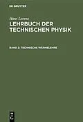 PDF Technische Wärmelehre von Hans Lorenz