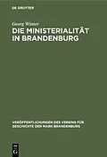E-Book (pdf) Die Ministerialität in Brandenburg von Georg Winter