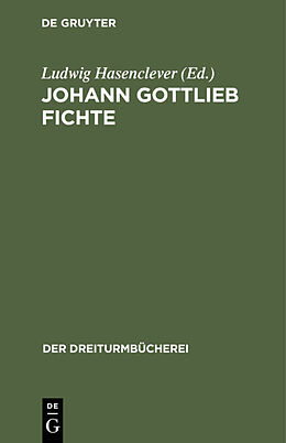 E-Book (pdf) Johann Gottlieb Fichte von 
