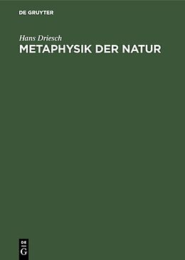 E-Book (pdf) Metaphysik der Natur von Hans Driesch