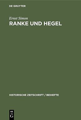Fester Einband Ranke und Hegel von Ernst Simon