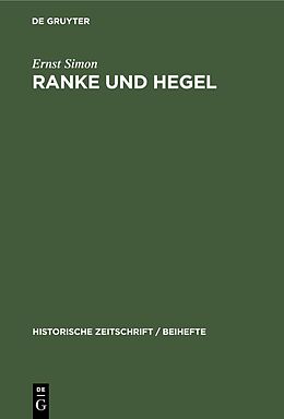E-Book (pdf) Ranke und Hegel von Ernst Simon