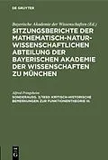 PDF Kritisch-historische Bemerkungen zur Funktionentheorie III. von Alfred Pringsheim