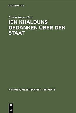 Fester Einband IBN Khalduns Gedanken über den Staat von Erwin Rosenthal