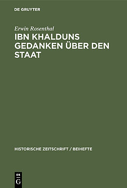 E-Book (pdf) IBN Khalduns Gedanken über den Staat von Erwin Rosenthal