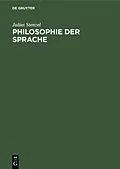PDF Philosophie der Sprache von Julius Stenzel