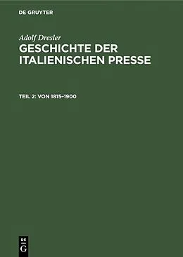 E-Book (pdf) Von 18151900 von Adolf Dresler