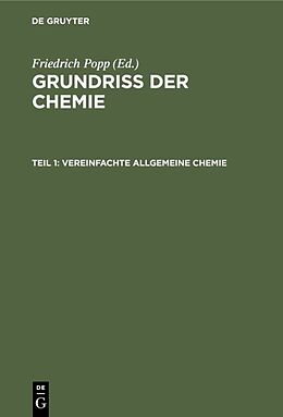 E-Book (pdf) Grundriß der Chemie / Vereinfachte allgemeine Chemie von 
