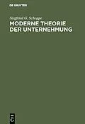 E-Book (pdf) Moderne Theorie der Unternehmung von Siegfried G. Schoppe