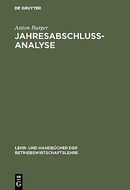 E-Book (pdf) Jahresabschlussanalyse von Anton Burger