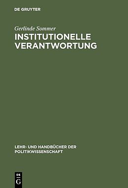 E-Book (pdf) Institutionelle Verantwortung von Gerlinde Sommer