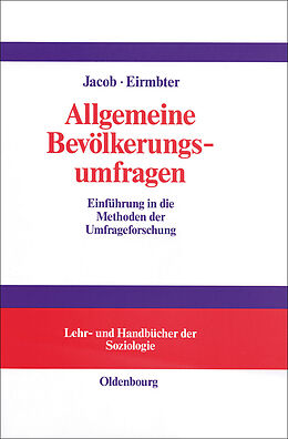 E-Book (pdf) Allgemeine Bevölkerungsumfragen von Rüdiger Jacob, Willy H. Eirmbter