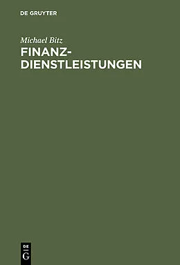 E-Book (pdf) Finanzdienstleistungen von Michael Bitz