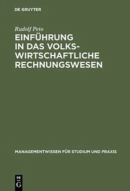E-Book (pdf) Einführung in das volkswirtschaftliche Rechnungswesen von Rudolf Peto