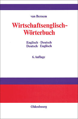 eBook (pdf) Wirtschaftsenglisch-Wörterbuch de Theodor Van Bernem