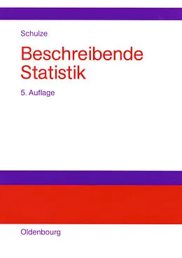 E-Book (pdf) Beschreibende Statistik von Peter M. Schulze