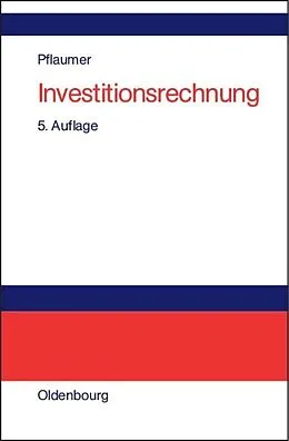 E-Book (pdf) Investitionsrechnung von Peter Pflaumer